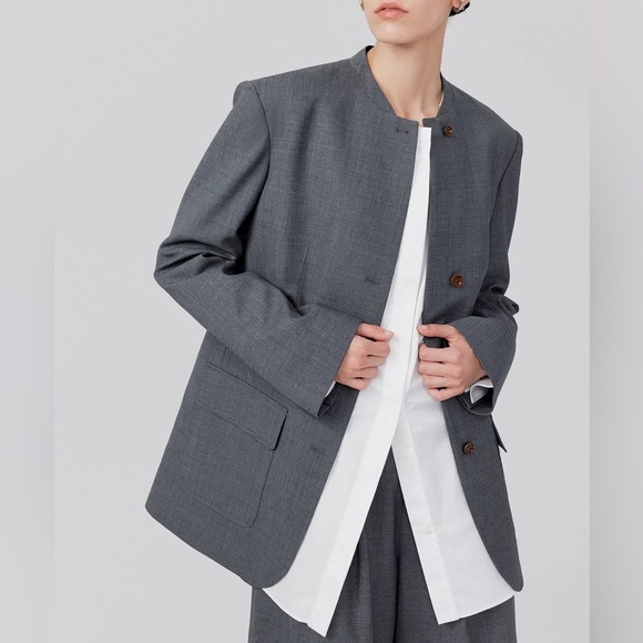 Eftychia Karamolegkou with Fabrique- Hera Blazer in Worsted Wool Blend - Picture 1 of 16